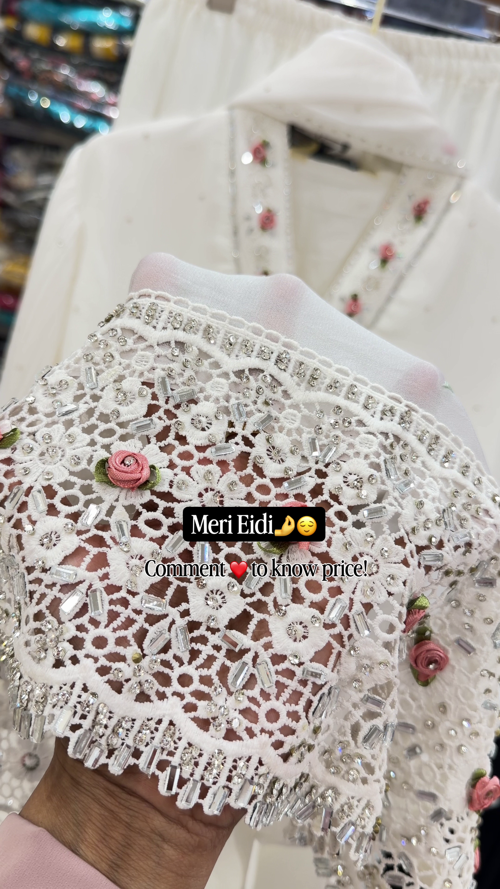 Ivory Bloom Luxe Eid Embellished Kurta Set