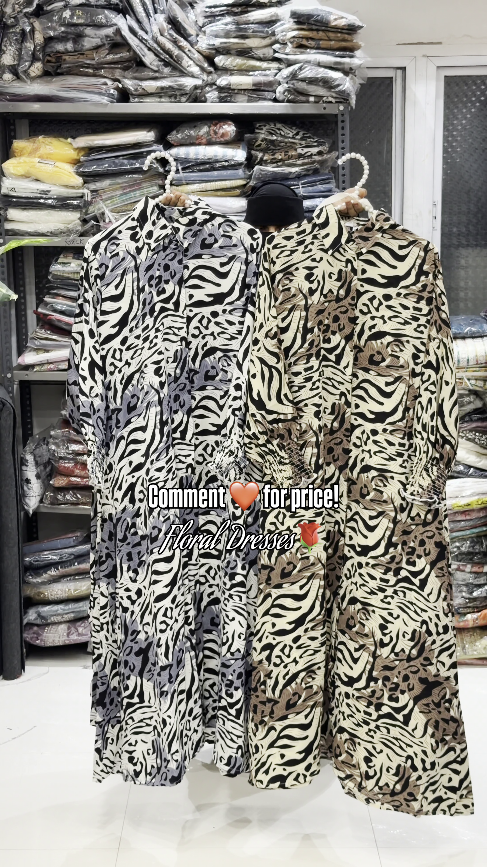 Printed Maxi Shirt Dress