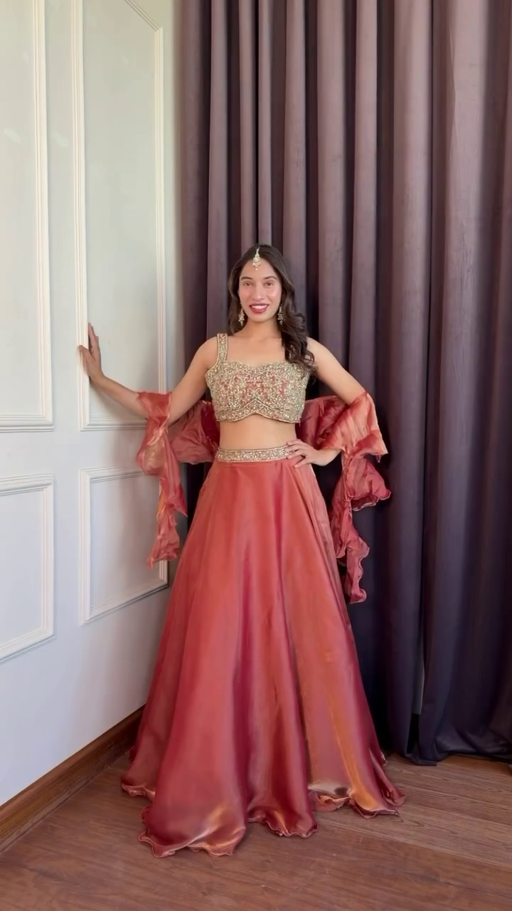 Printed Lehenga Set with Dupatta