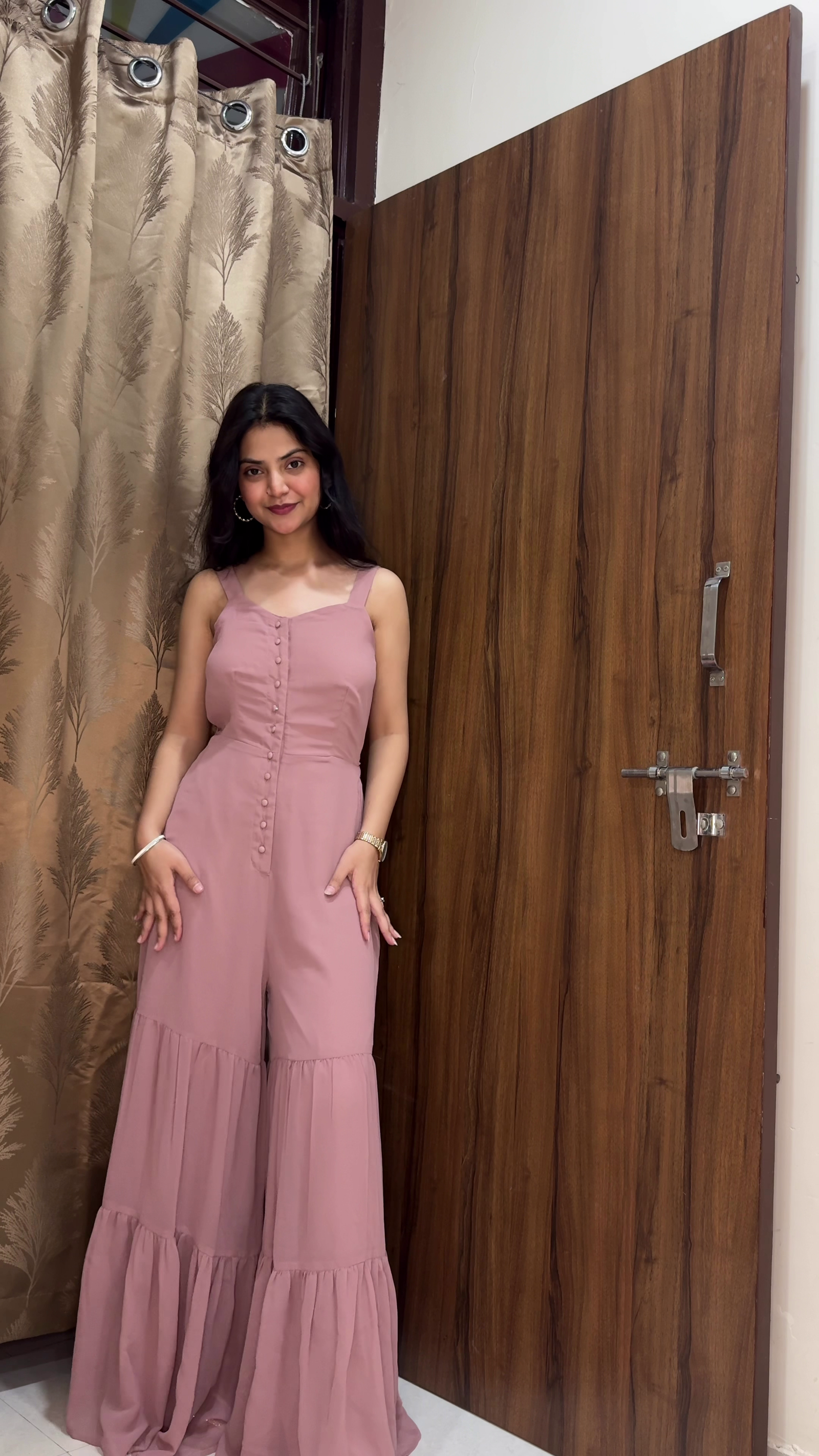 Tiered Flared Jumpsuit