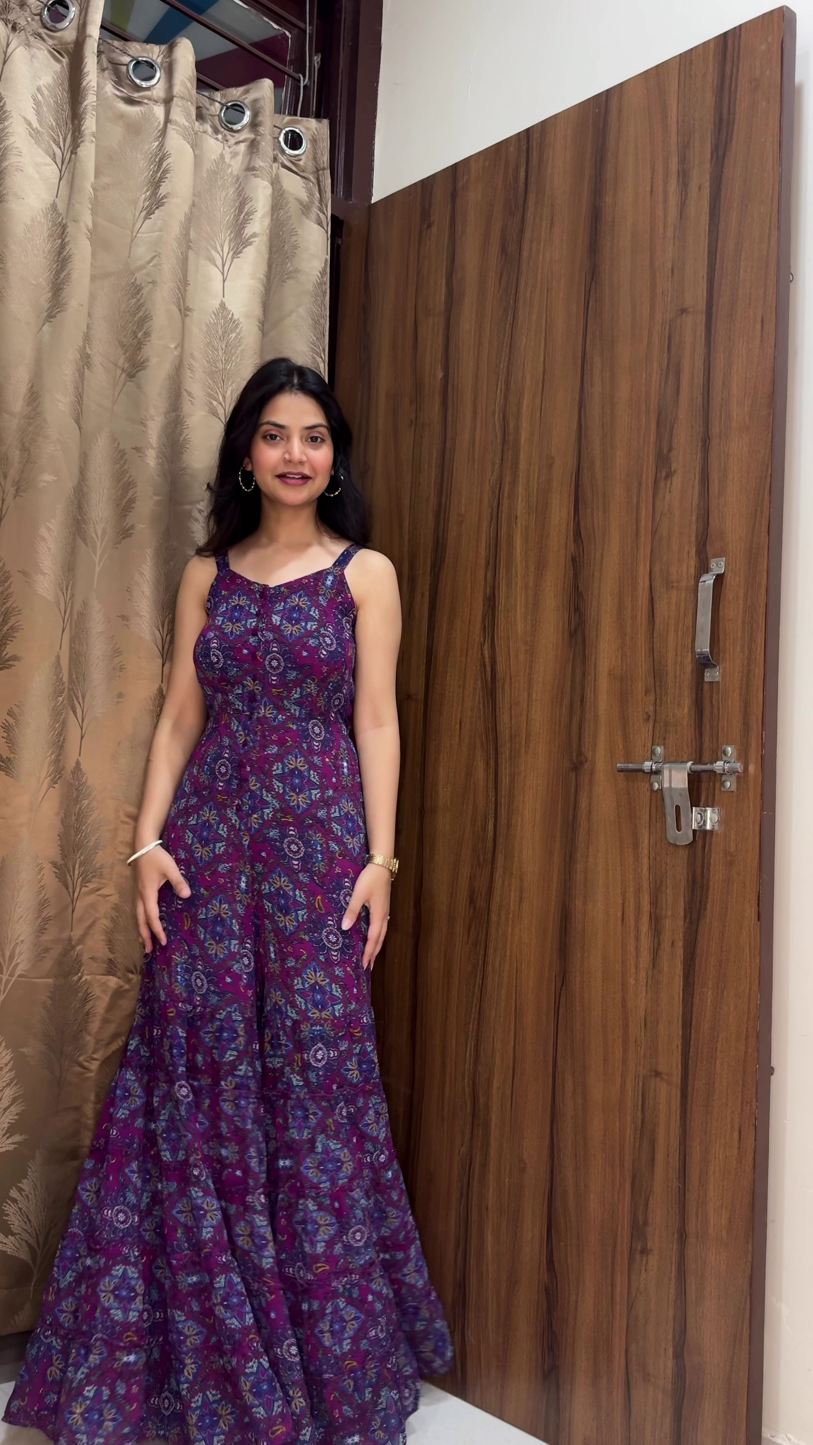 Tiered Flared Jumpsuit