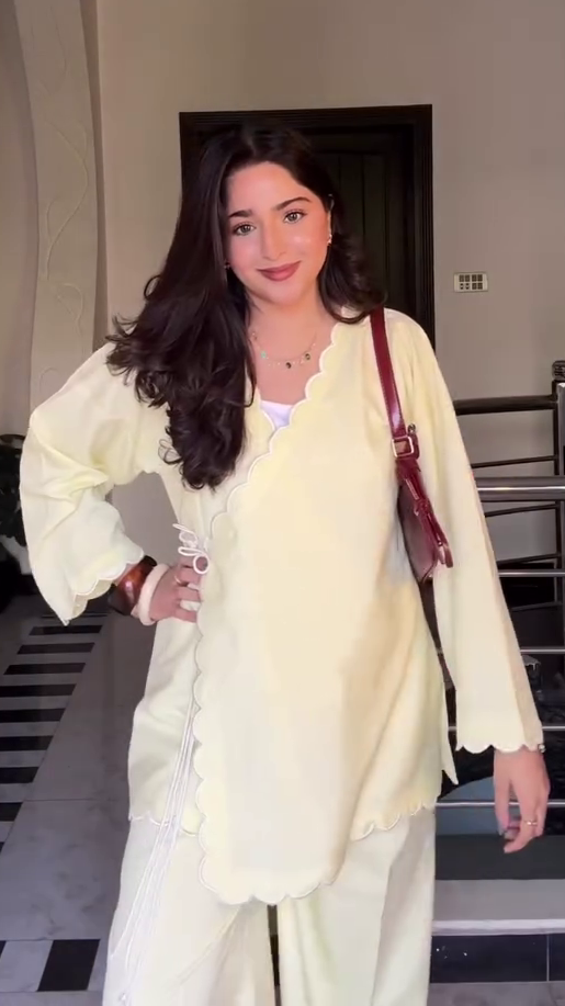 Wrap Style Kurta & Trouser Set