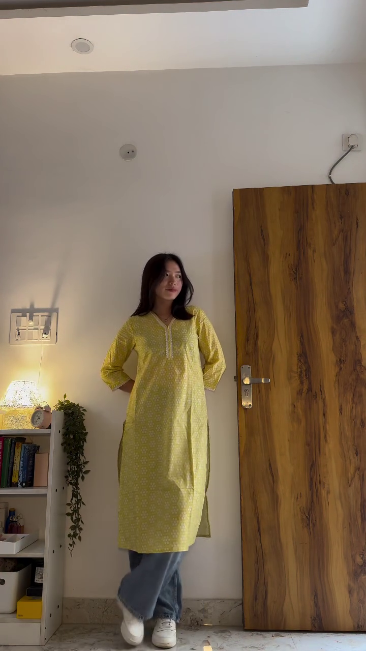 Printed Cotton Kurta Set