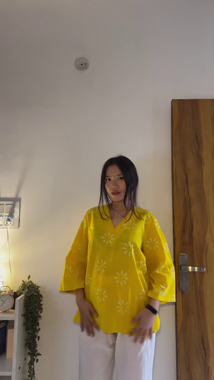 Chic Printed Cotton Tunic Tops