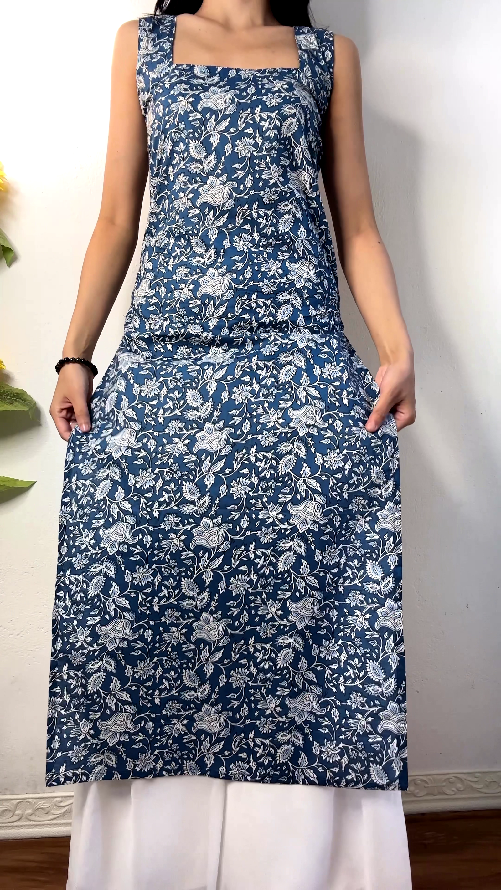 Printed Square Neck Kurta