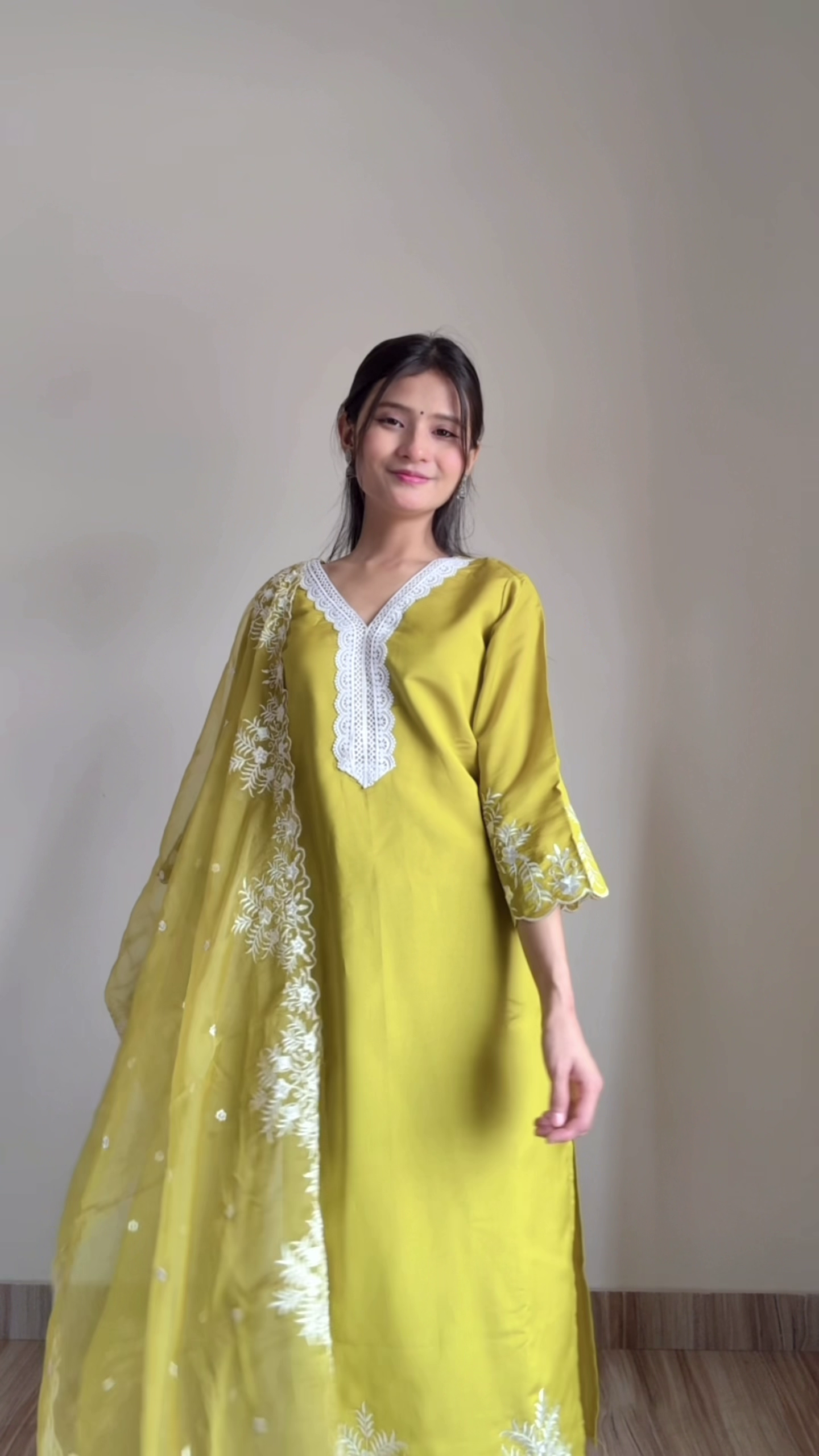 Embroidered Anarkali & Kurta Set