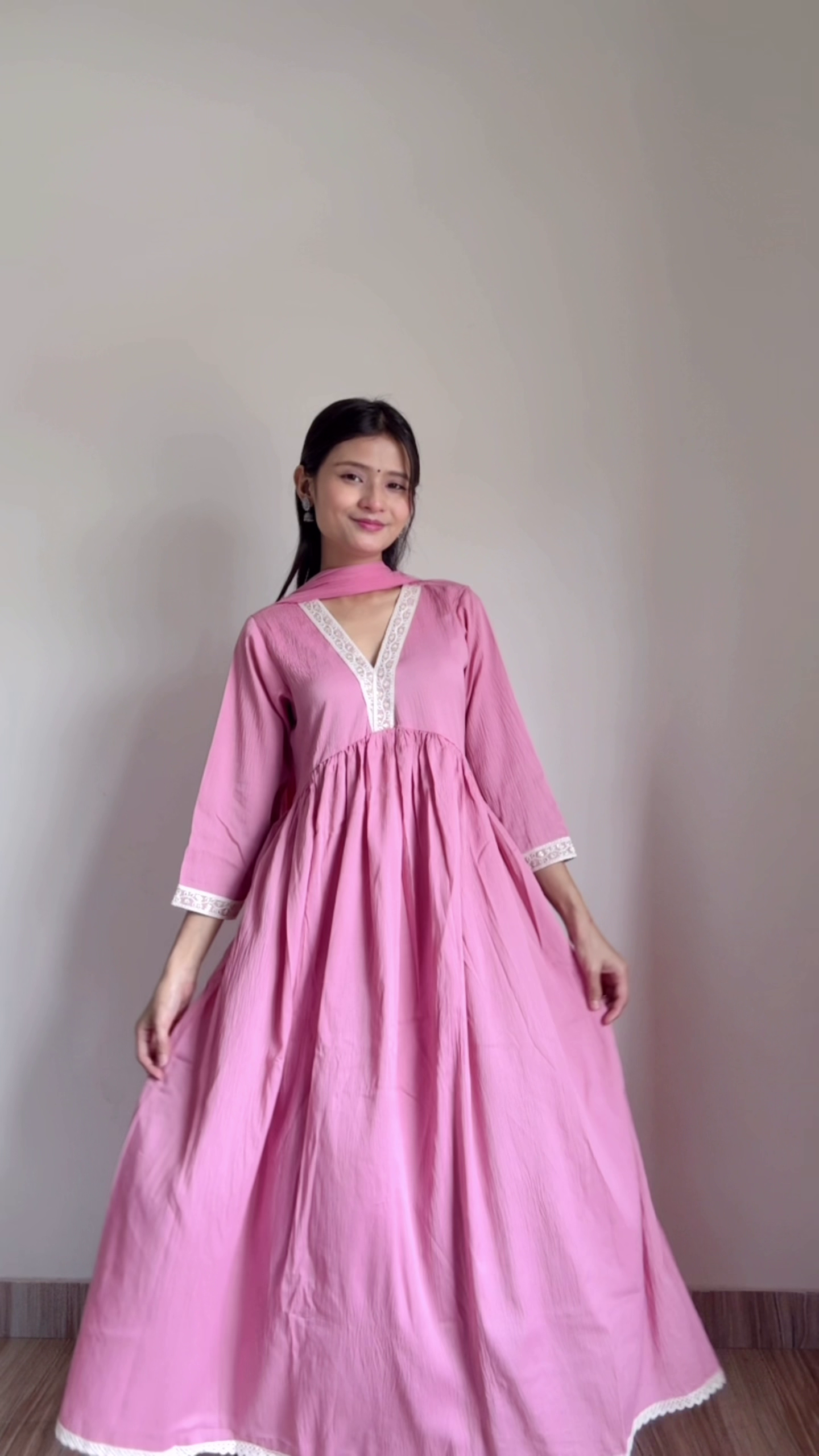 Embroidered Anarkali & Kurta Set